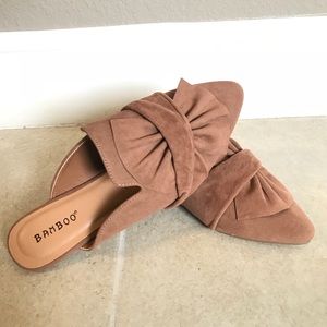 Taupe Flats Loafers